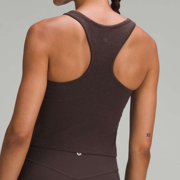 LULULEMON EBB TO STREET CROPPED RACERBACK TANK TOP, NWT - Picture 2 of 5